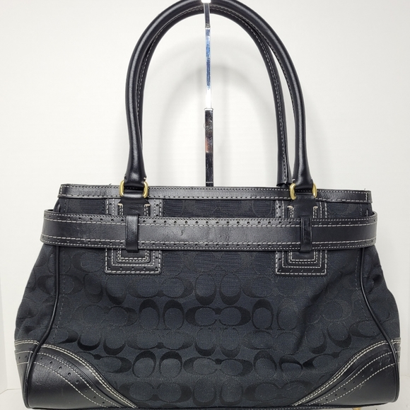 Coach Chelsea Optic Signature Handbag Black K0671-10508 - Picture 3 of 9
